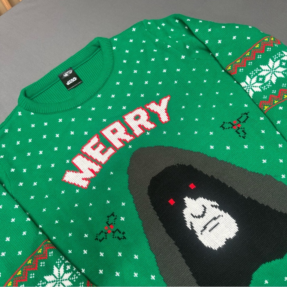 Star Wars Green Festive Crewneck Sweater